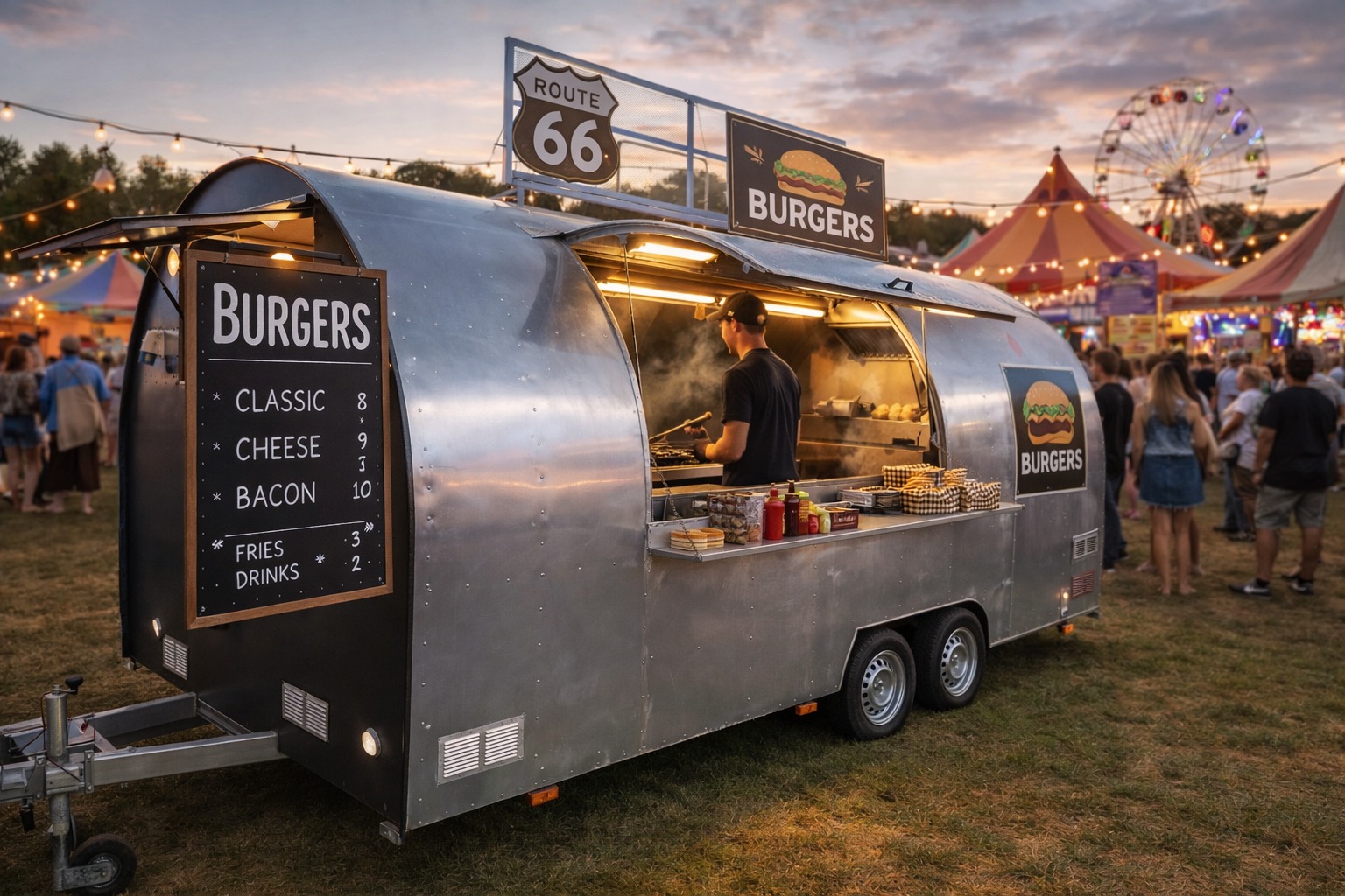 Food truck Airstream Route 66 para festivales en Alicante